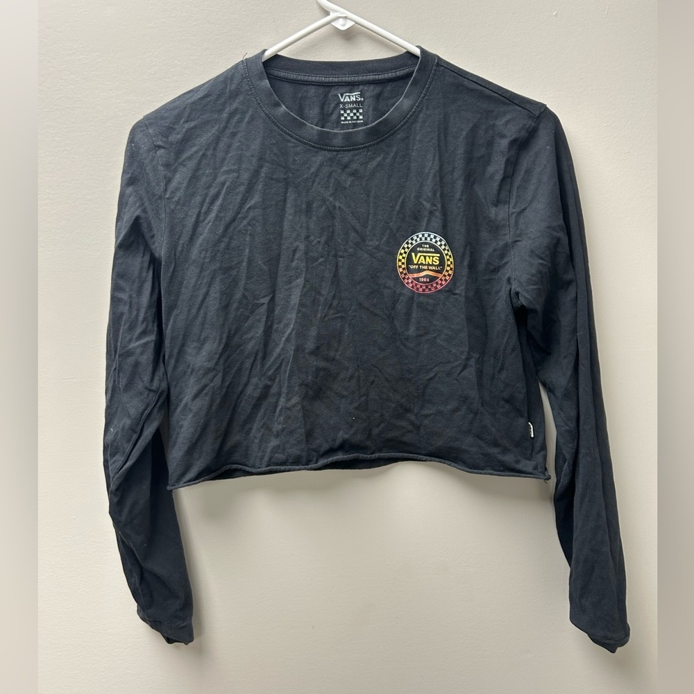 Van’s Womens Cropped Long Sleeve Shirt